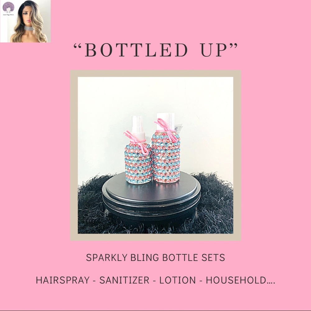 “Cotton Candy” 🩷🤍💙 Color Bling Bottle Gift Set for Baby Shower, Weddings & more
